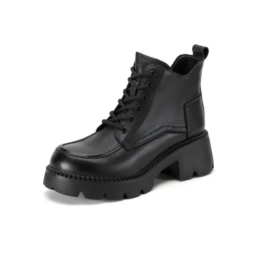 HUANAI Натуральная кожа Мартинсы Женские