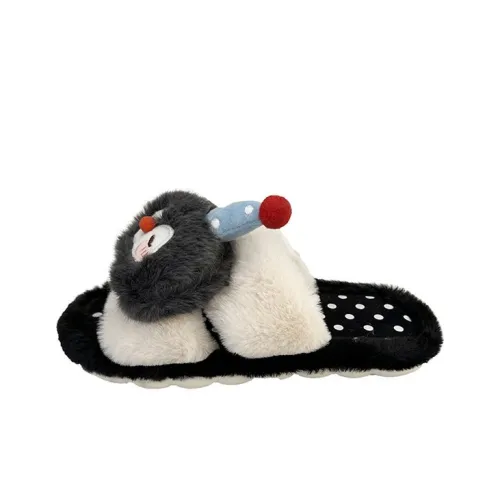 betu ЭВА-фоам подошва резина милый дизайн с питомцами ворсистый противоскользящие слипоны женские