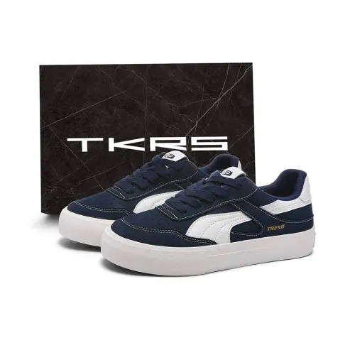 TKRS Износостойкий и Легкий Низкий Топ Скейтборд Кроссовки Мужские Темно-синие