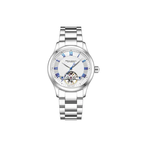 Sea Gull Автоматический Механический Механизм Нержавеющая Сталь Ремешок Часы Мужские Серебристый Циферблат