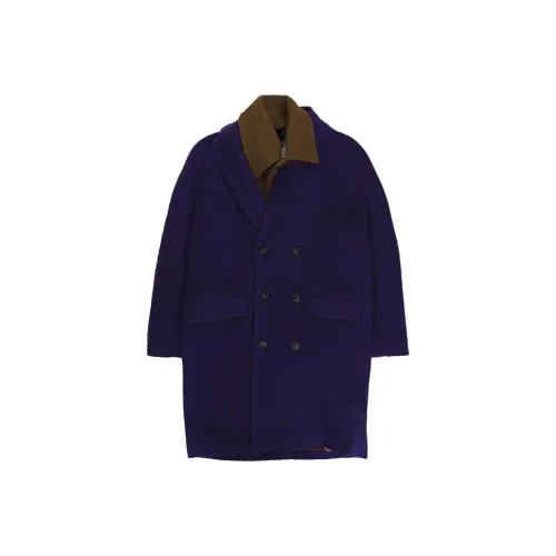 PALM ANGELS Темно-фиолетовое мужское пальто