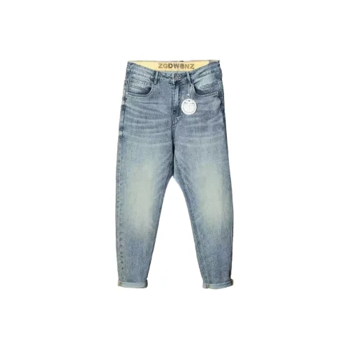 CAT'S PAW Синий Унисекс Джинсы