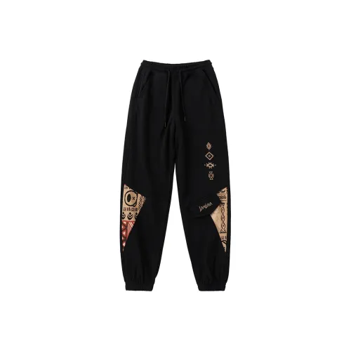 LAMLICKA Черные Унисекс Повседневные Штаны