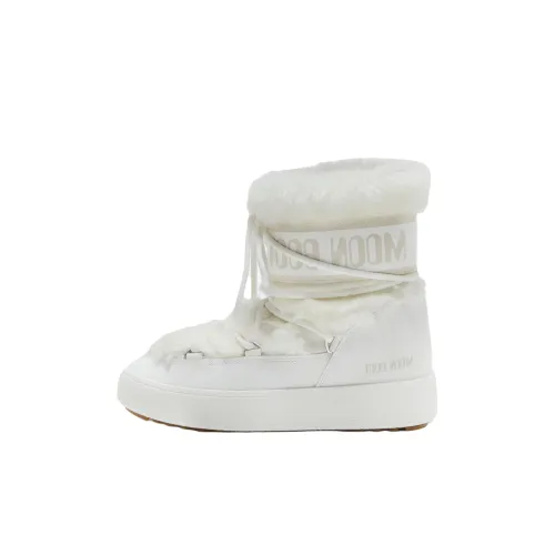 MOON BOOT Термические детские ботинки белые для малышей