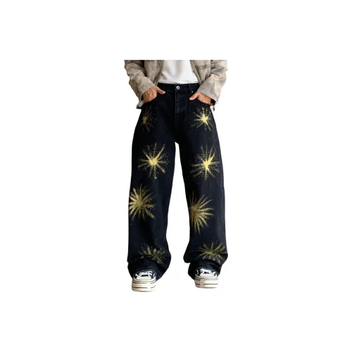 NRXX Sunburst Черный Унисекс Джинсы