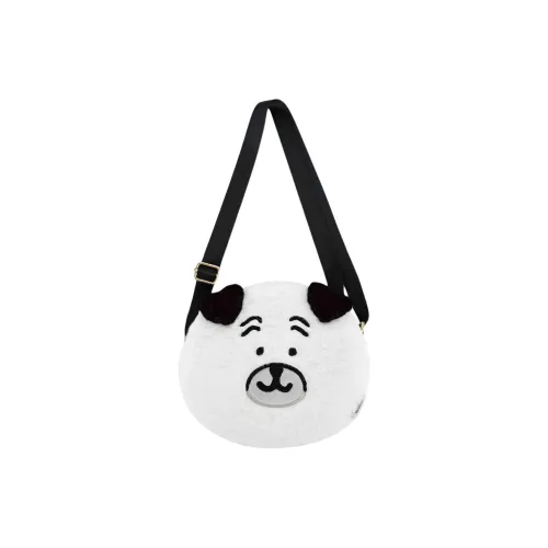 Дружба Плюшевый Сумка через плечо Сумка на плечо Женская Белая и Черная