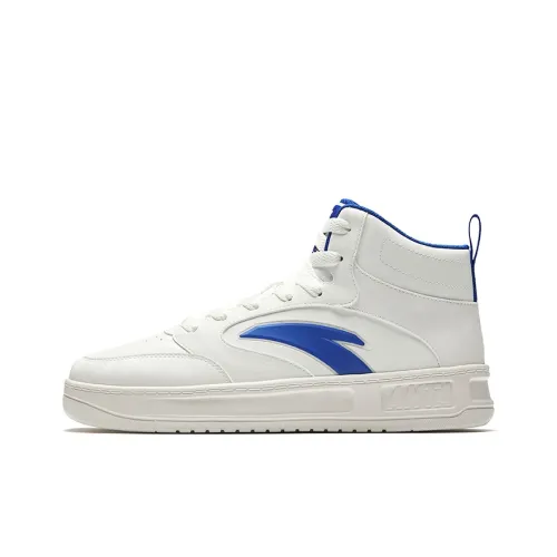 ANTA Relaxed Износостойкий и Легкий Высокий Топ Кроссовки для скейтбординга Мужские Цвет Слоновая кость