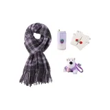 Шарф+Перчатка+Утепленный Рекомендуемый бюстгальтер+Вест-хайленд Кукла