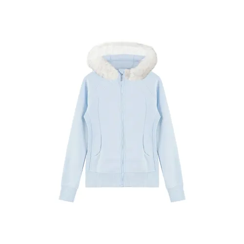 SISC Светло-синий Флагман Женские Бархатные Куртки