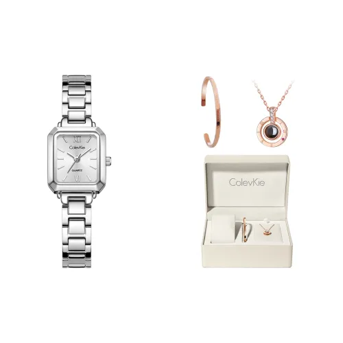 Коллекция ColevKie Small Square Watch Кварцевый механизм Стальной ремешок Часы Женские Белый циферблат