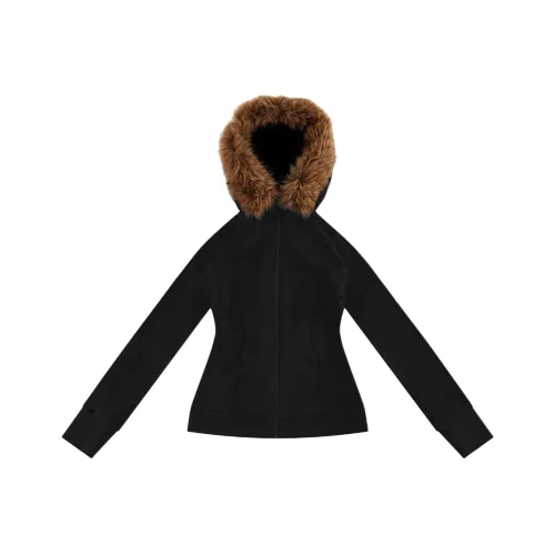 RTTO Slim Fit Свитшот с меховым воротником Женские