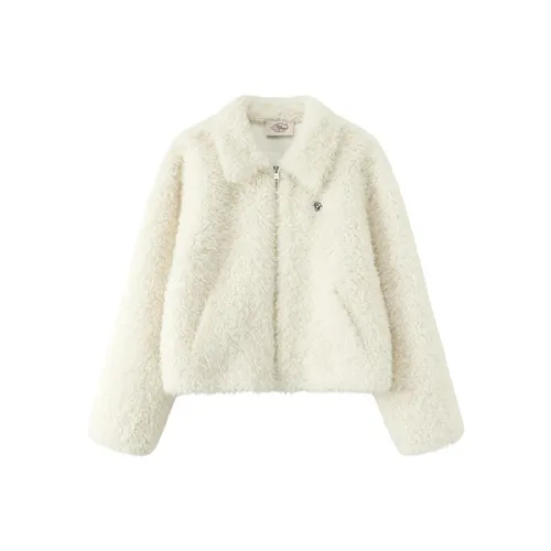 CHUU Белый абрикос Женское короткое пальто