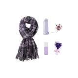 Шарф + Зонт + Ароматизированный спрей + Грелка для рук + Букет