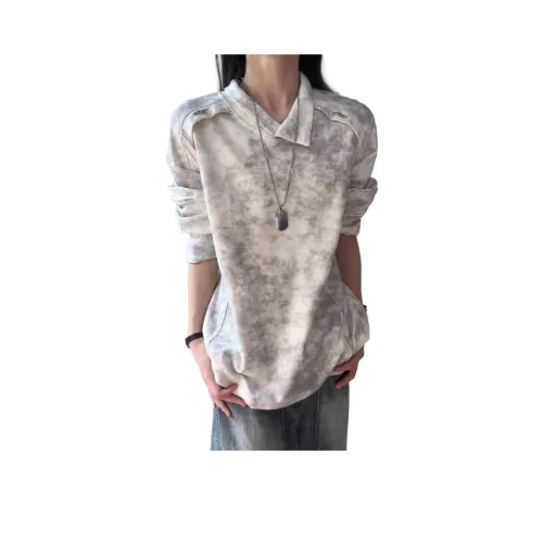 SHEXIU Tie Dye Белый Унисекс Свитшоты