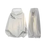 Белый и серый топ + серые штаны фотиния