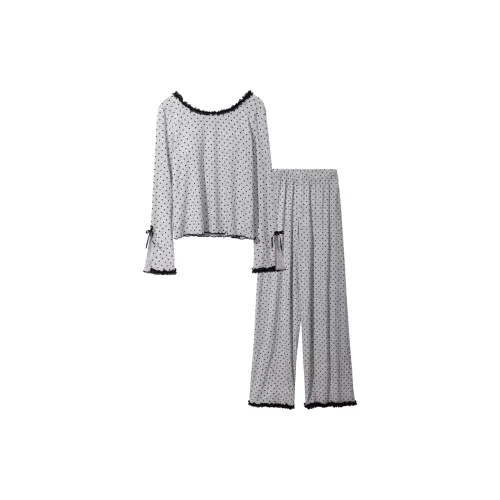 Lace Chili Светло-серый Женские Пижамные комплекты