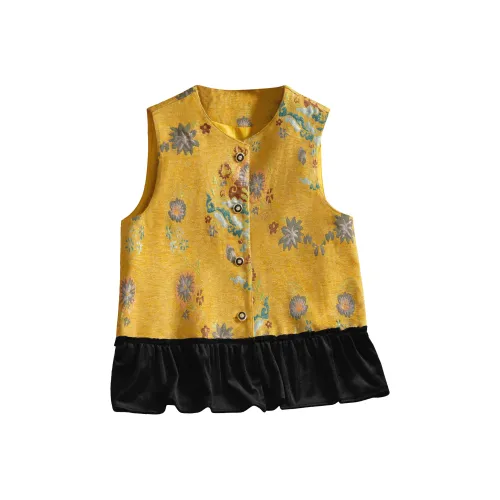 Желтые женские жилеты