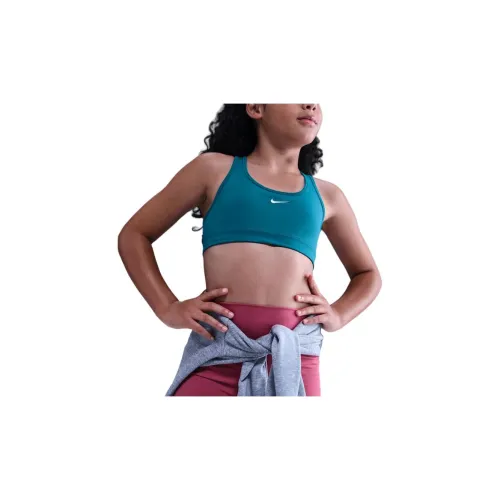 nike Swoosh Глубокий зеленый Kids Бандо Бюстгальтеры Спортивные бюстгальтеры