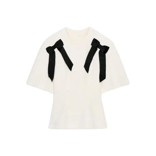 ZARA Морозный Белый Женский T-Рубашки