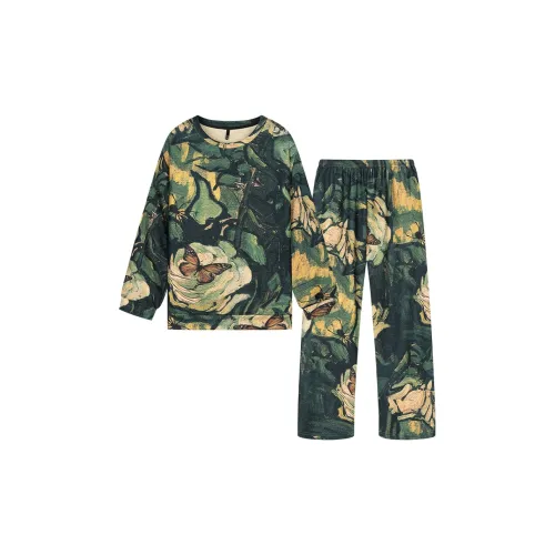 Gongdie Зеленый Мужской Пижамные комплекты