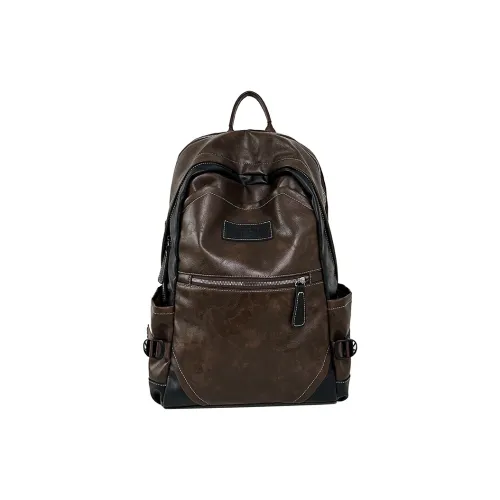 DCLOUD ПУ (полиуретан) Рюкзак Стандартный Унисекс Коричневый Черный