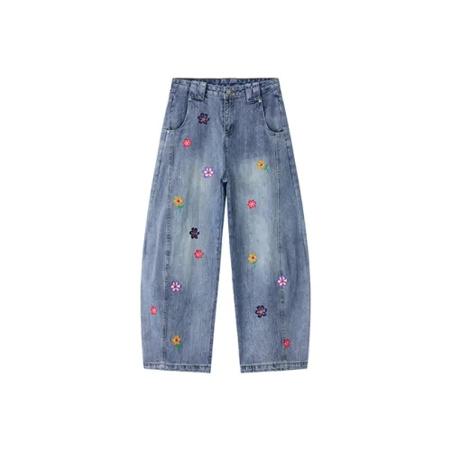 A Chock Синий Унисекс Джинсы