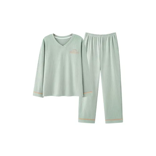 MADALLO Светло-зеленый женский пижамный комплект