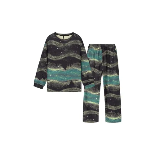 Gongdie Черный мужской комплект пижам