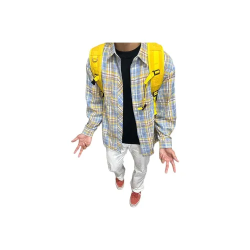 DANJUE Желтая клетка Унисекс Рубашки