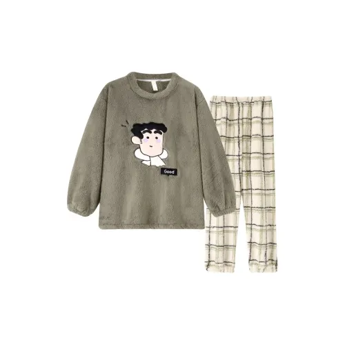 XIAOLIZI GOOD Застенчивый Eyebrow Мужской Пижамные комплекты
