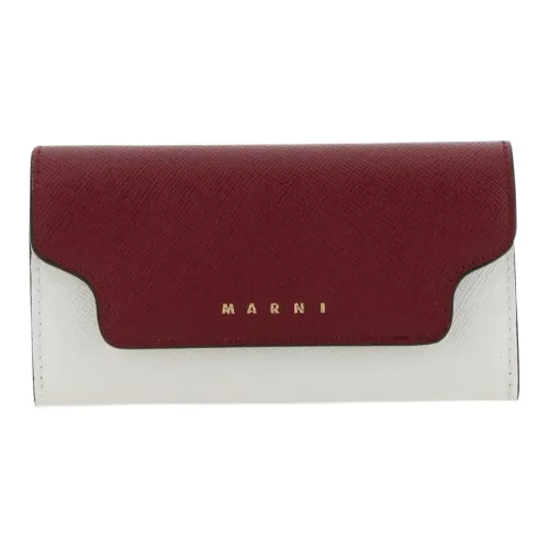MARNI Кожа Key Pouch Женские Красный Белый