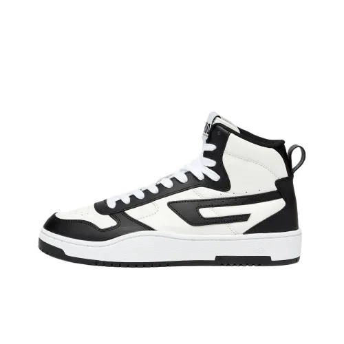 DIESEL Высокие Кроссовки для скейтбординга Мужские Черно-белые