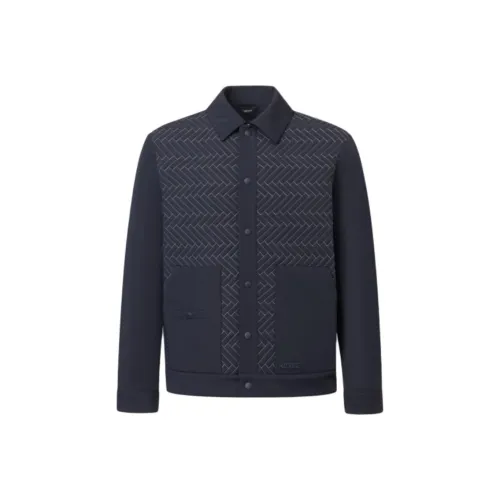 MACKAGE Морской Синий Мужской Пуховик