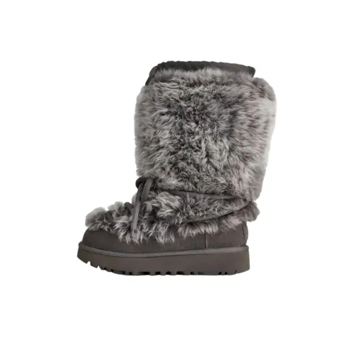 UGG Классический Высокий CHALET Теплый Сноубутсы Женские Угольно-серый