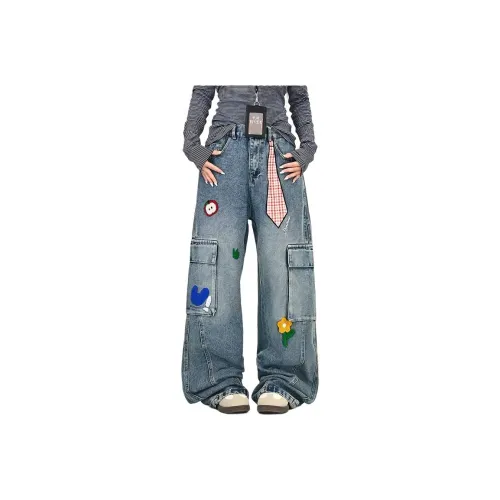 KAIZZGAO Синий Мужской Джинсы