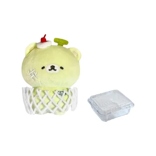 Mr. Toy Дыня Медвежонок Мягкий и Очаровательный Охлаждающий Красивый Брелок Плюшевая Подвеска 8 см Высокий