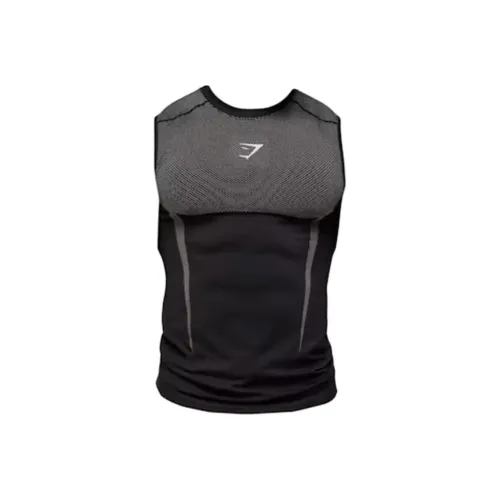 GYMSHARK Мужские черные майки