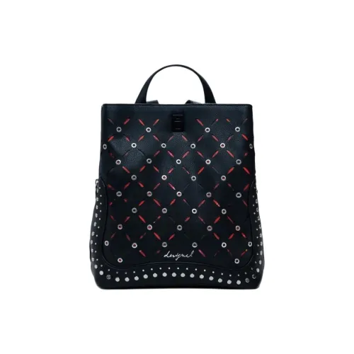 Desigual Полиуретан Рюкзак Маленький Женский Черный