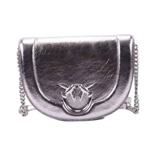 PINKO Love Birds series Плечевой ремень Сумка через плечо Сумка на плечо Стандартная Женская Серебряная