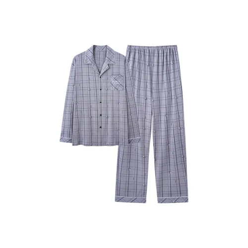 MADALLO Светло-синий Мужской Пижамный комплект