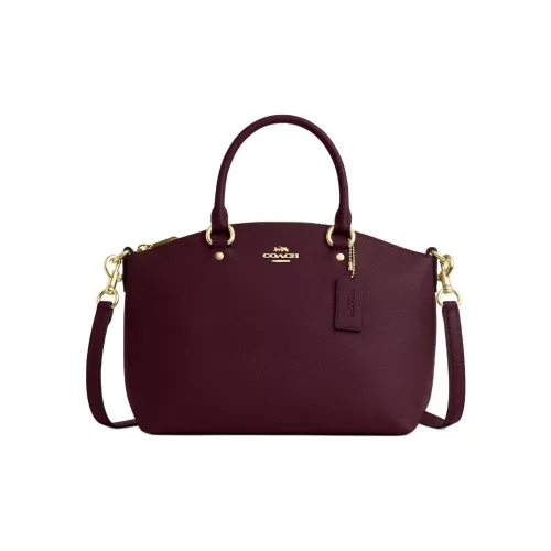 COACH Sadie Кожа Сумка Женская Темно-бордовый