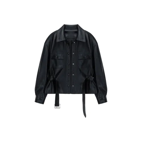 COMBO Куртки и Пальто Кожа Куртка Унисекс