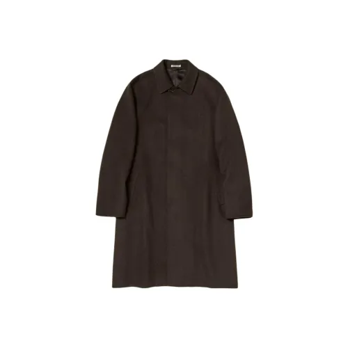 Auralee FW25 Малыш CAMEL Фланель Пальто Мужской