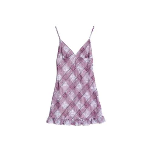 Motel Rocks Delos Рюш Мини Платье COUNTRY Check Slip Платье Женские
