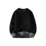 Черный с флисовой подкладкой и утолщением