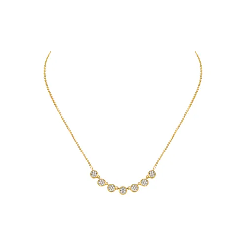 ZEGL Медное покрытие 18К золото Ожерелье Женское