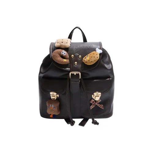 Tezimyt ПУ (полиуретан) Рюкзак Стандартный Черный Кофейный Коричневый Леопардовый принт