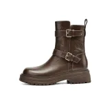 Коричневый (с флисовой подкладкой, высота каблука 4,5 см)