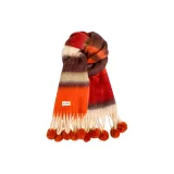 Оранжево-коричневый, многоцветный