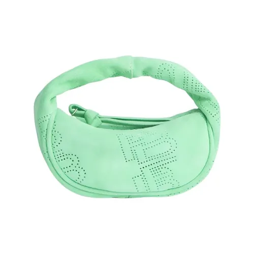 By Far Micro Cush Замша Коровья кожа BF Полумесяц Сумка Мини Женская Зеленая